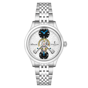 Dalton Royal White  / Silver Stainless Steel Bracelet White Dial