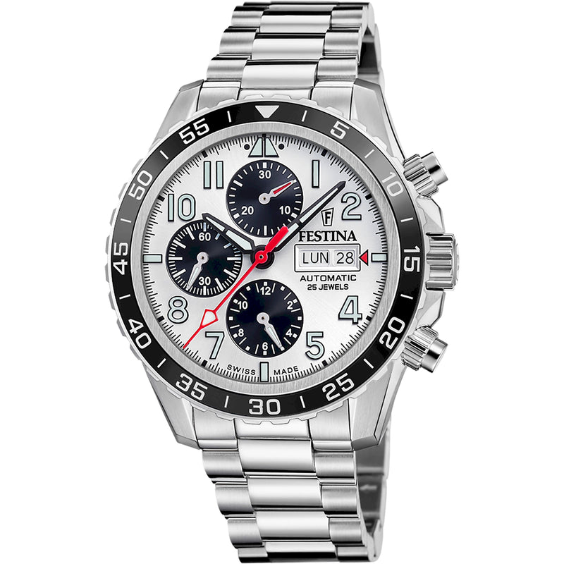 Aviator North Chrono White / Stainless Steel | White Dial