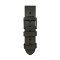 STRAP, 20mm, ITALIAN LEATHER, CROSS HATCH, IP BLACK BUCKLE, MOSS GREEN, STANDARD ITALIAN LEATHER, CROSS HATCH