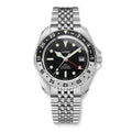 Diver GMT 200M Automatic Bracelet Diving Watch | Black Dial