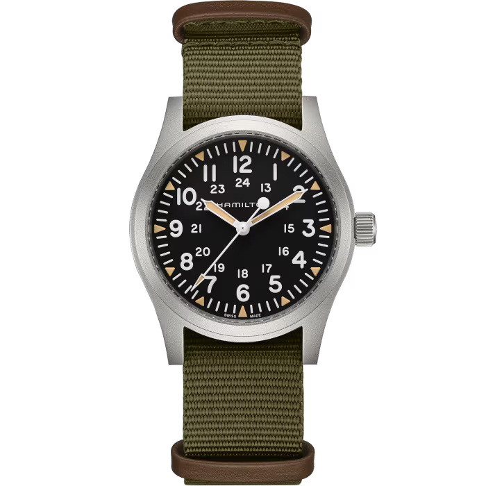 KHAKI FIELD MECHANICAL 42MM Black / Nylon | Black Dial