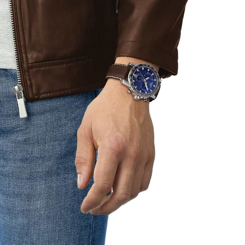 Supersport Chrono Blue / Leather | Blue Dial