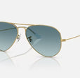 AVIATOR GRADIENT UNISEX / GOLD - BLUE GRADIENT GREY |  Dial