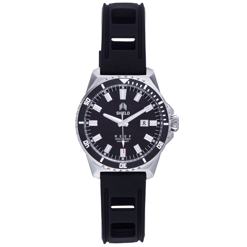 Reef Strap Watch w/Date Black | Black Dial