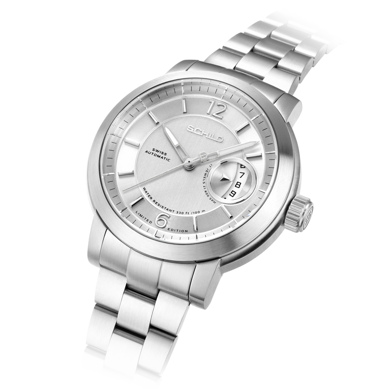 Heinrich Minimal Swiss Automatic Limited Edition Silver / Stainless Steel | Silver Dial