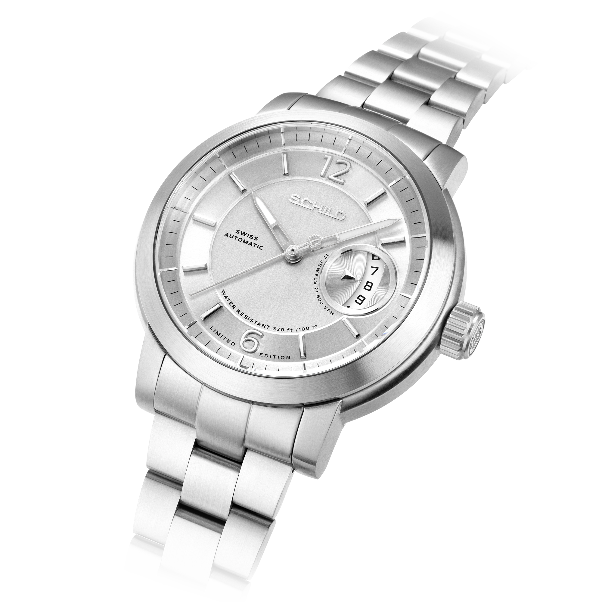 Heinrich Minimal Swiss Automatic Limited Edition Silver / Stainless Steel | Silver Dial