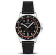 Bandiera Japan Quartz Black / Leather | Black Dial