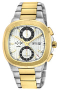 Potente - Chronograph Swiss Automatic Chronograph, SS Case, White Dial, SS/IPYG Bracelet | White Dial