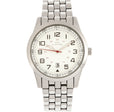 Garrison Bracelet Watch w/Date Silver/White | White Dial