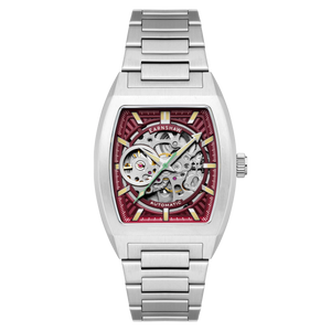 Heritage Wellington Skeleton Automatic Red / Stainless Steel | Red Dial