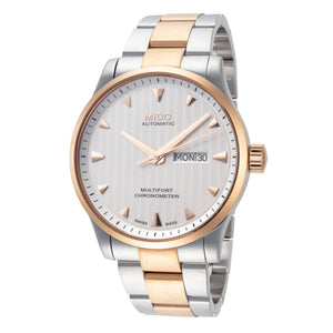 Multifort 42mm / Silver / Silver and Rose Gold | Silver Dial