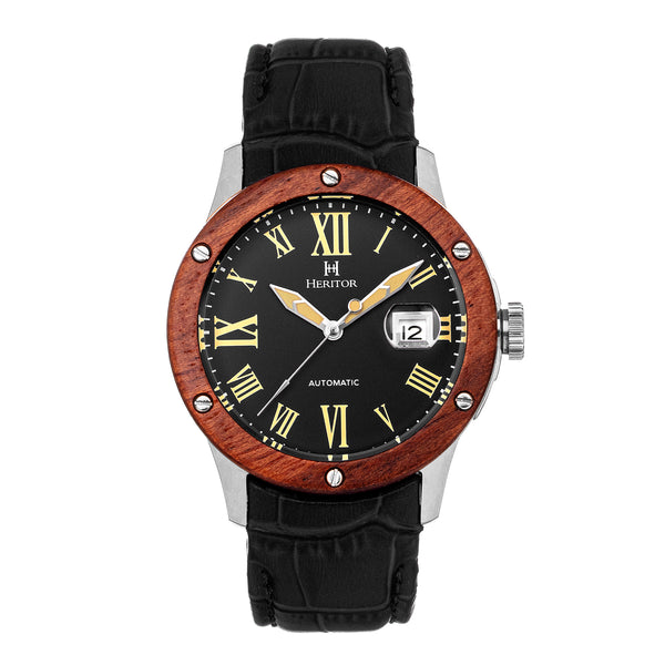 Everest Wooden Bezel Watch