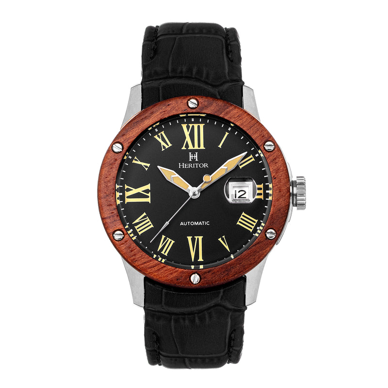 Everest Wooden Bezel Watch