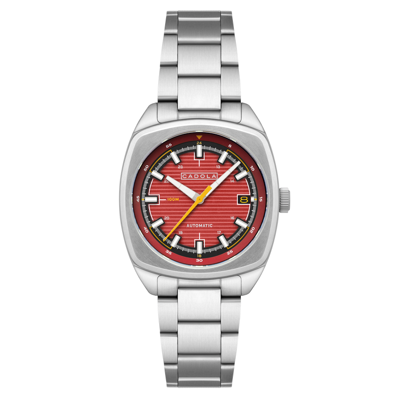 Buxton Automatic Red/ Stainless Steel Stainless Steel | Red Dial