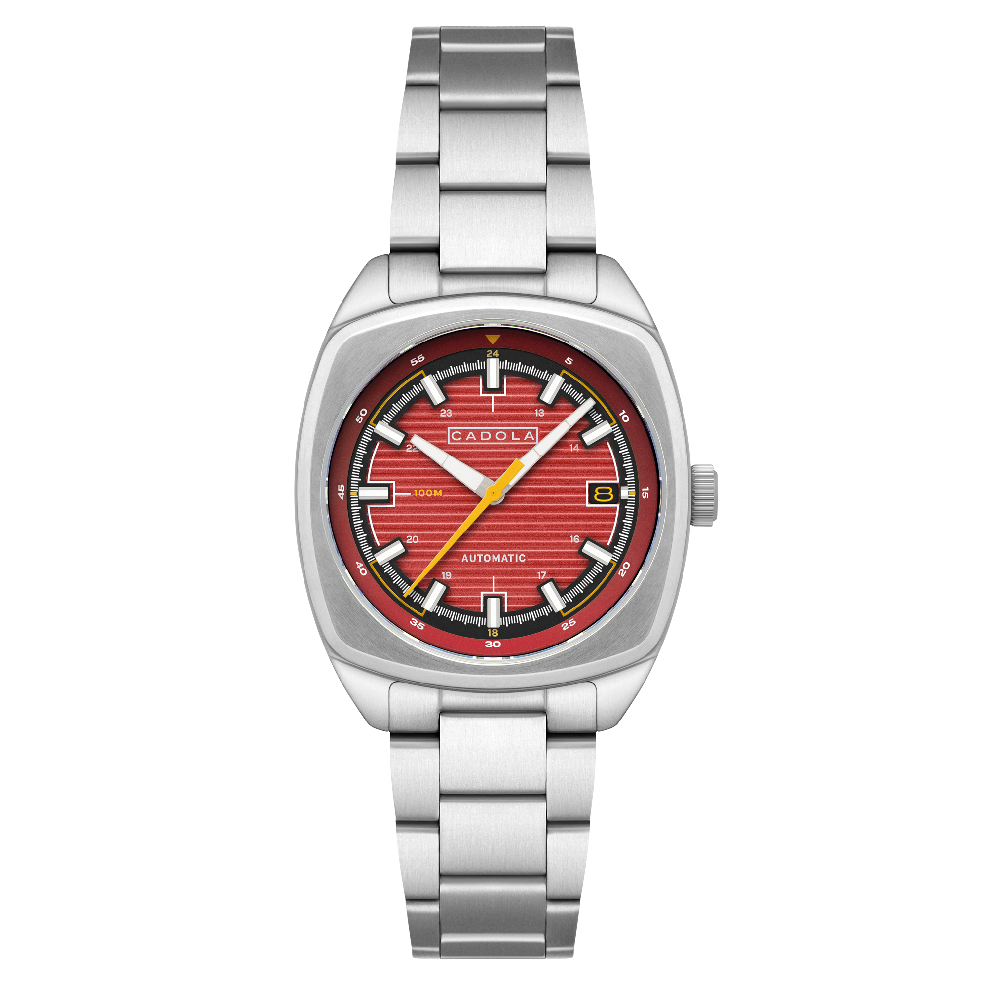 Buxton Automatic Red/ Stainless Steel Stainless Steel | Red Dial