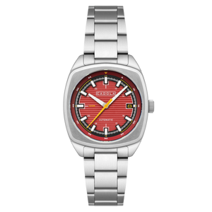 Buxton Automatic Red/ Stainless Steel Stainless Steel | Red Dial