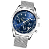 Preston Quartz 44mm Chronograph Blue