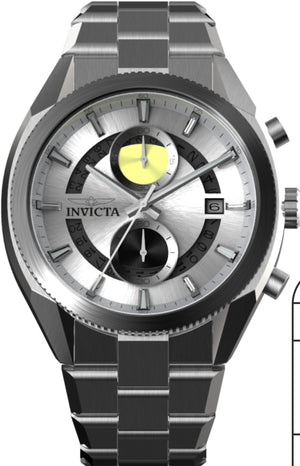 Speedway 45mm / Silver / Silver Silver Dial