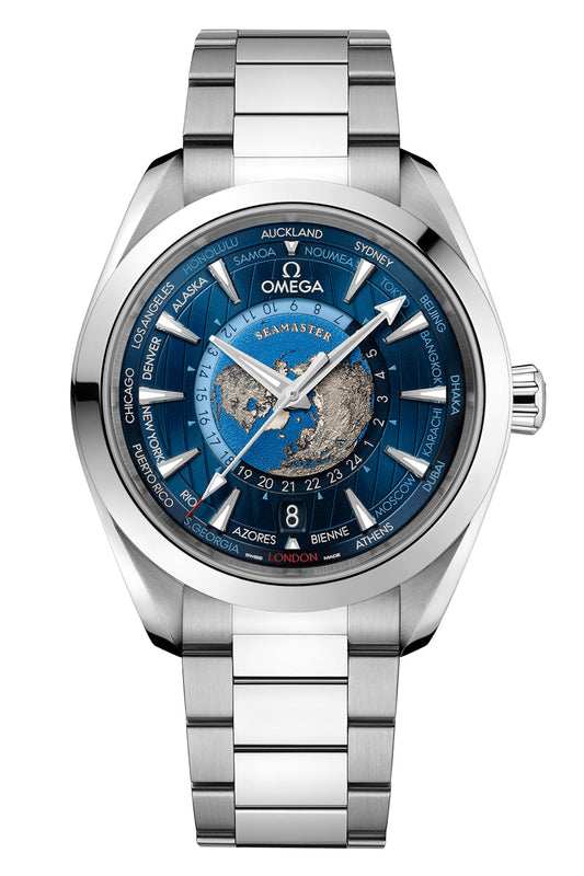 Seamaster Aqua Terra GMT Worldtimer |  Dial