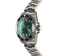 TITANIUM Swiss Automatic SW200 Deep Marine Explorer II Titanium/Black/AquaBurst | Teal Dial
