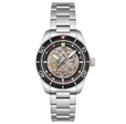 Croft 42 Skeleton Automatic Black & Red / Stainless Steel | Black Dial