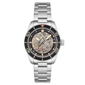 Croft 42 Skeleton Automatic Black & Red / Stainless Steel | Black Dial