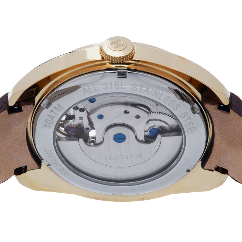 Roman Gold/Brown | Silver Dial