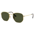HEXAGONAL FLAT LENSES UNISEX Gold / Green Polar |  Dial