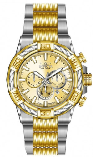 Bolt Men Gold-Tone Dial / Two-Tone Stainless Steel Bracelet Gold-tone Dial