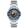 Himars Skeleton Automatic Blue / Stainless Steel Stainless Steel | Blue Dial