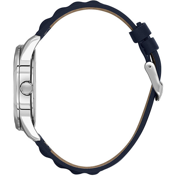 Rolling - Leather - Date - DK13667 Silver / Blue | Blue Dial