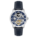 Longitude Automatic Skeleton Blue / Blue Leather Blue Dial