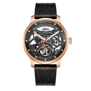 Marcell Rose Gold Black Dial