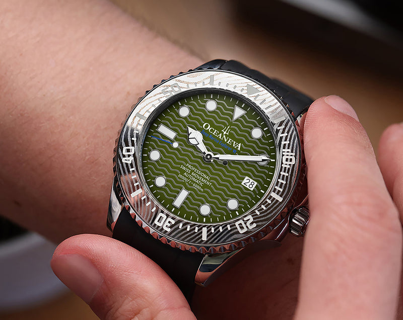 Deep Marine Explorer VI 6000m Grade 5 Titanium 6000m/ODGreenDial | Green Dial