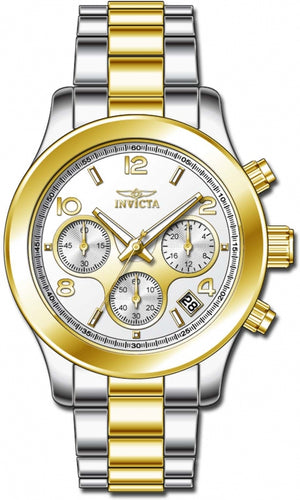 Angel Chronograph Silver-Tone Dial / Two-Tone Gold / Silver Stainless Steel Bracelet Silver-tone Dial