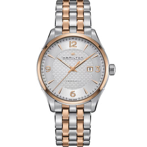 JAZZMASTER Silver/PVD Rose Silver Dial