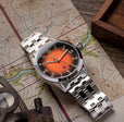 Cavalier Japan Quartz Orange / Stainless Steel |  Dial