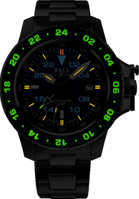 Aero GMT II Black / Green | Black Dial