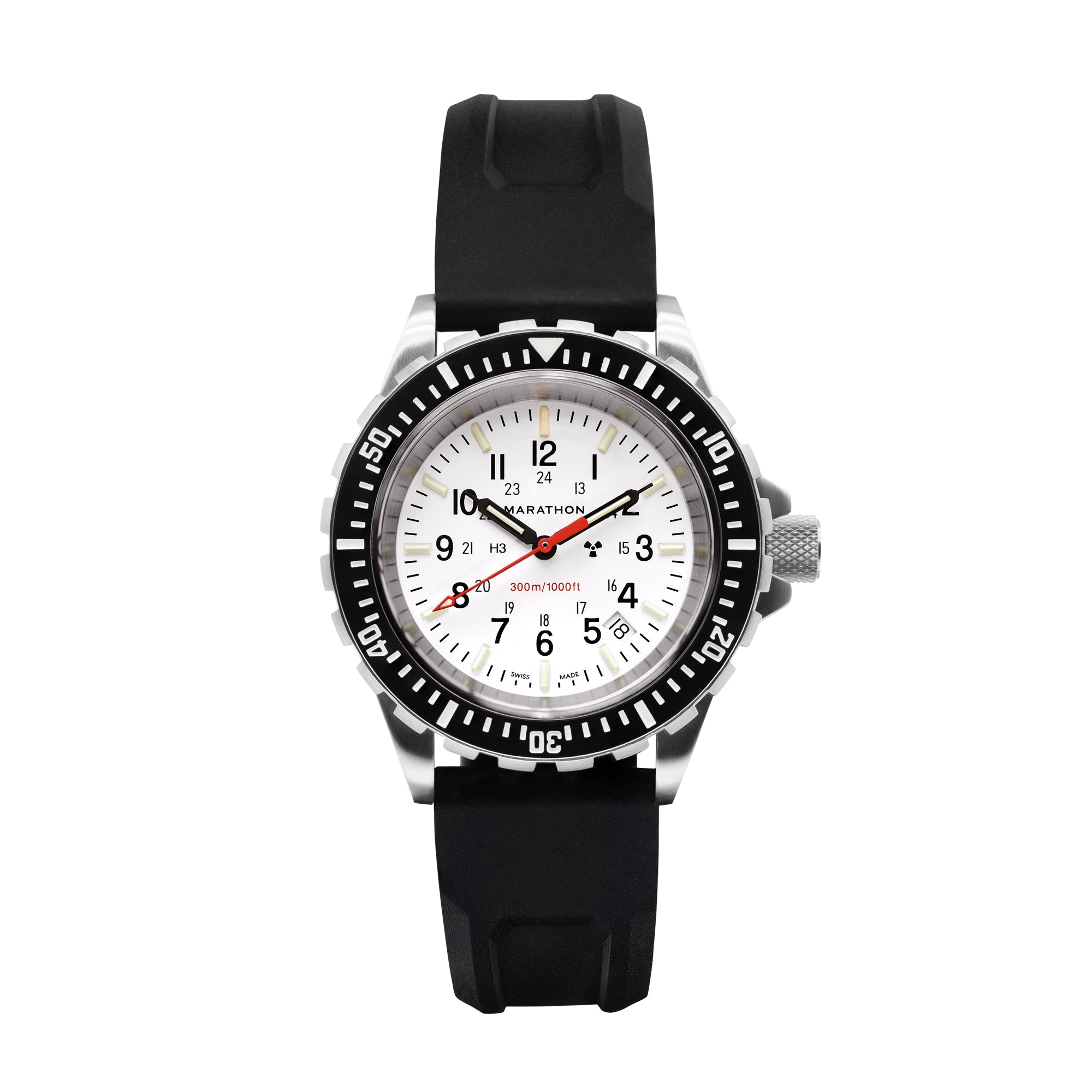 Dive SS/BKSS 3PC RUBBER (WW194007SS-0530) | White Dial – Watch Gang