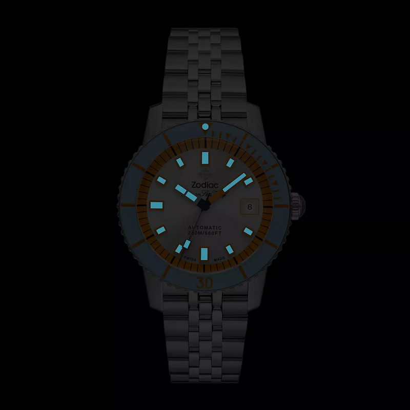 SEA WOLF COMPRESSION Silver / Steel Bracelet | Silver Dial