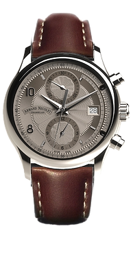 M02-4 Grey/Leather | Gray Dial