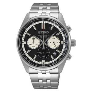 Discover More Black Dial Stainless Steel Bracelet Chronograph 41.5mm Black Dial