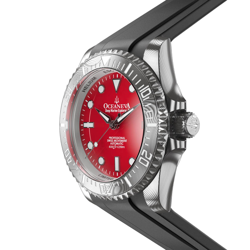 Damascus Swiss Automatic SW200 Deep Marine Explorer II Damascus/Red Dial | Red Dial