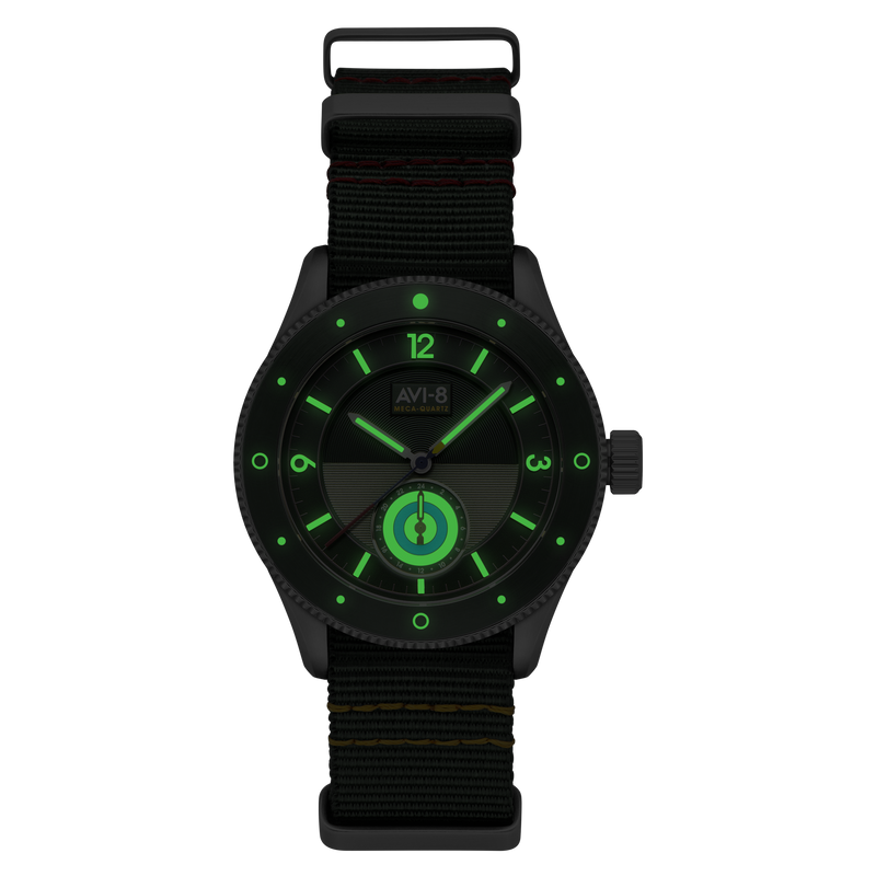 Airmaster Sector Meca-Quartz Green / Nylon | Green Dial