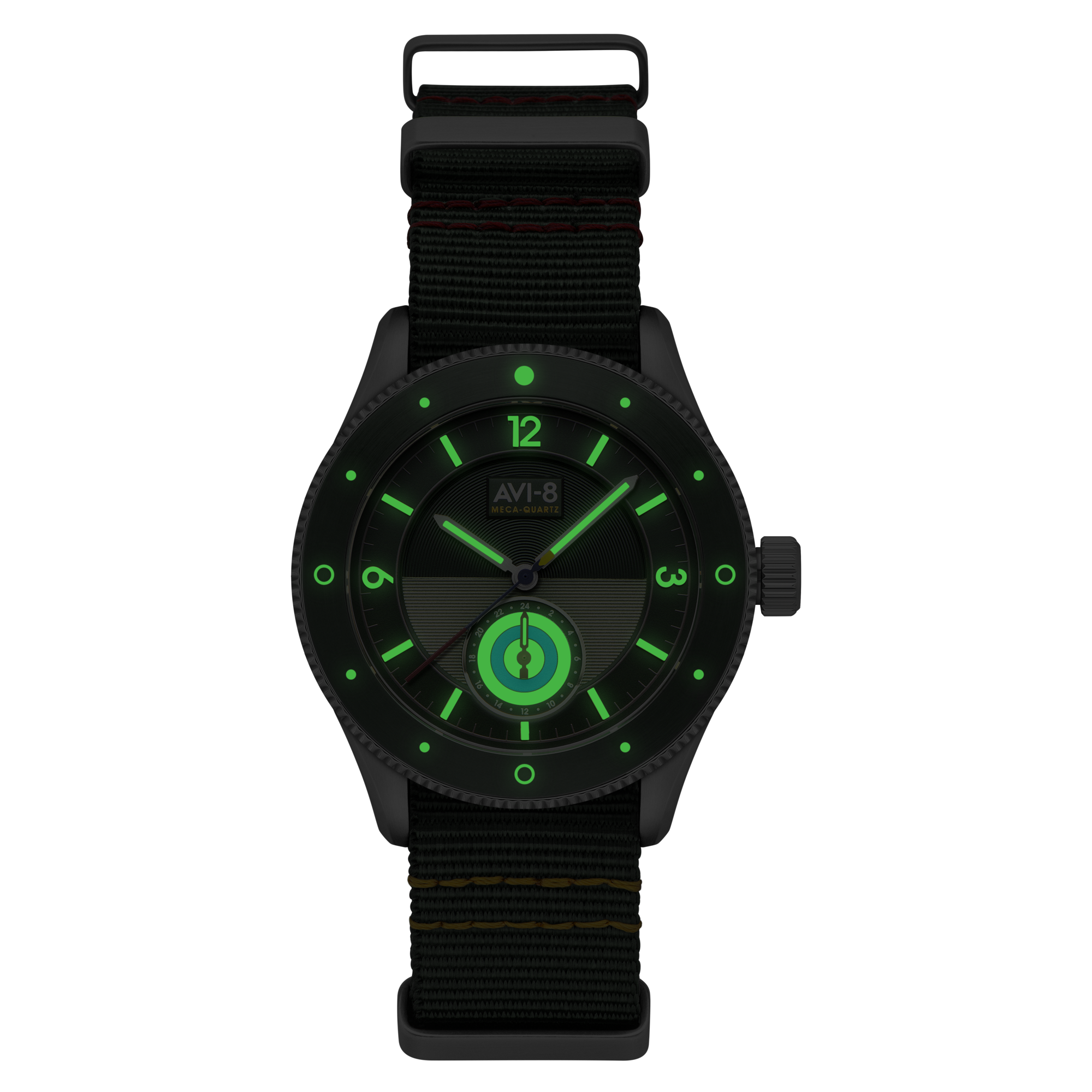 Airmaster Sector Meca-Quartz Green / Nylon | Green Dial