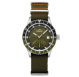 Fano Retrograde Green / Nylon Strap | Green Dial