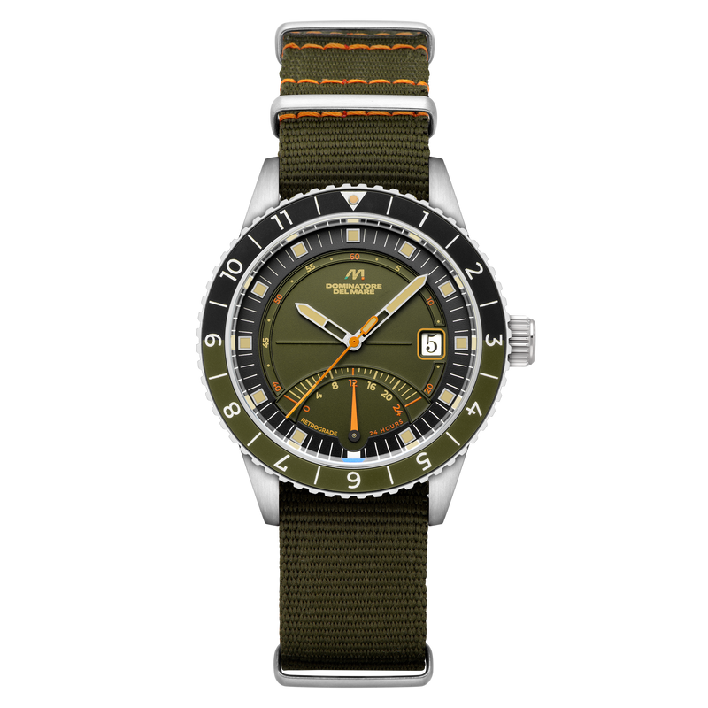 Fano Retrograde Green / Nylon Strap | Green Dial