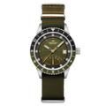 Fano Retrograde Green / Nylon Strap | Green Dial