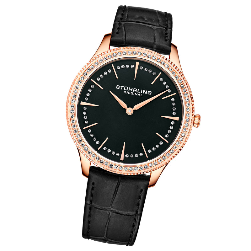 Symphony Black Leather | Black Dial