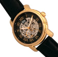 Kahn Skeleton Watch Gold/Black | Black Dial